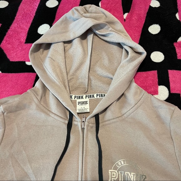 💕 VS PINK 💕 Hoodie Jacket Full Zip Large - Picture 2 of 11